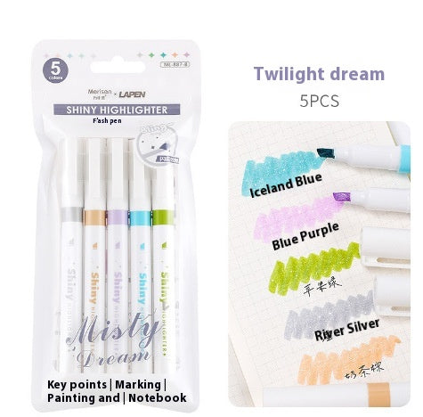 Super blanc éblouissant tête fine séchage rapide stylo de peinture étanche