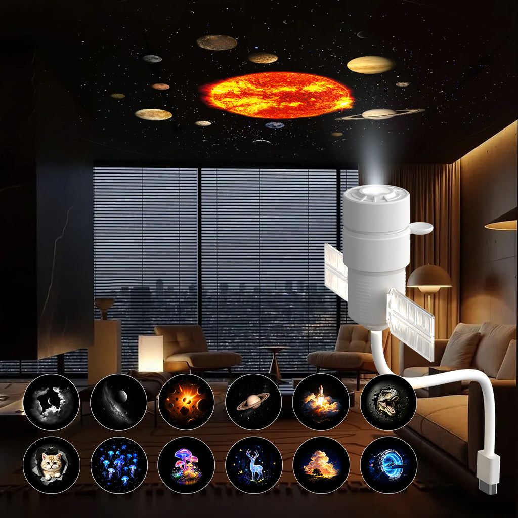Lampe de projection USB Cadeau d'entreprise pour enfants Projecteur Starry-sky double mode