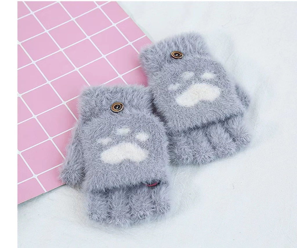 Gants de griffe de chat à moitié pointu