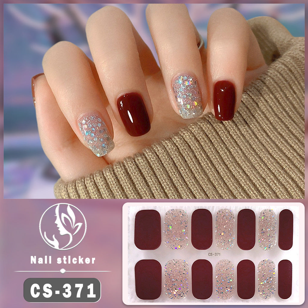 Pièce en forme d'ongle d'art en couleur solide imperméable