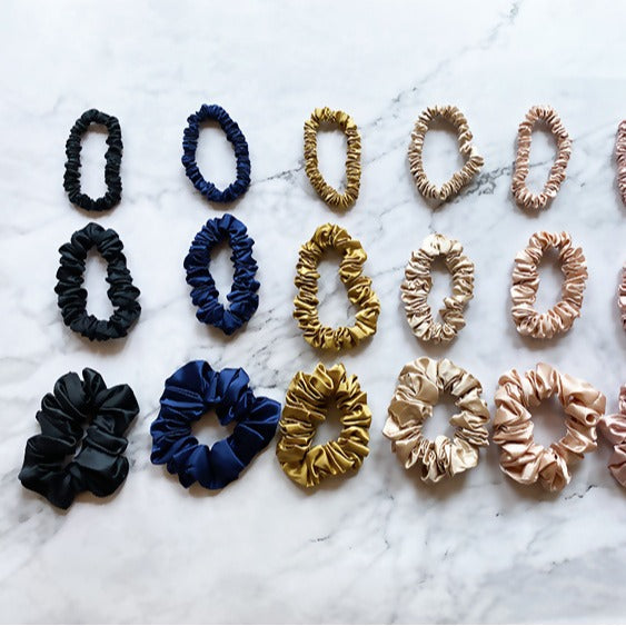 22mm High-end Heavyweight Silk Hair Tie design français sans couture