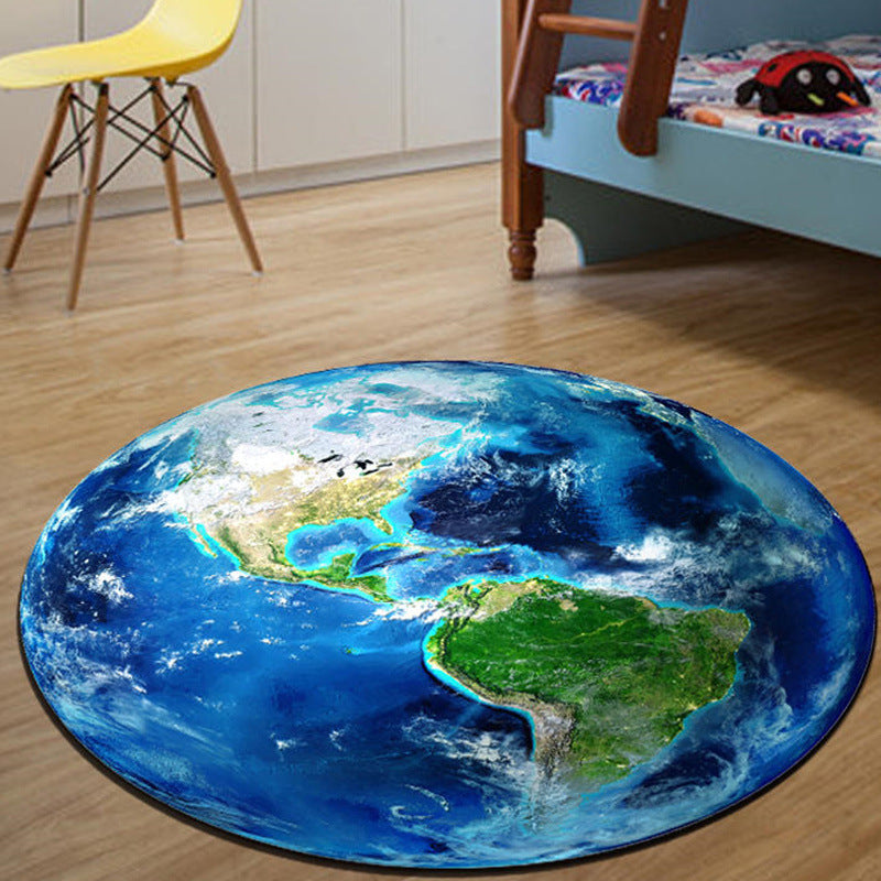 Étude d'entrée Rug Chambre à coucher Canapé Lit Mat rond