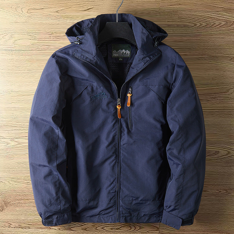 Veste de sport d'extérieur coupe-vent pour hommes