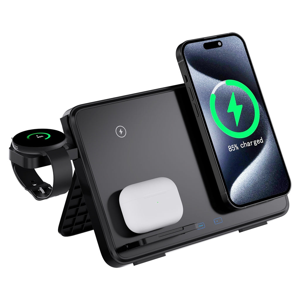 Chargeur sans fil magnétique à double appareil 30W avec indicateur LED pour recharge rapide