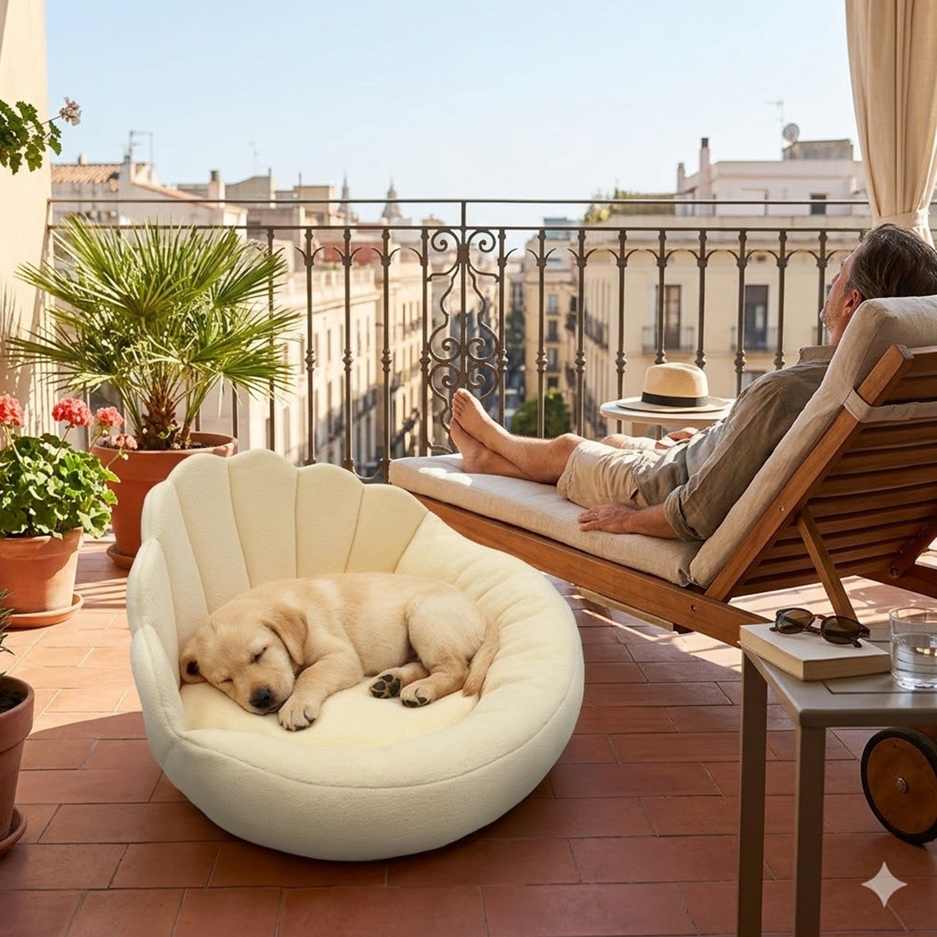 Lit de chien portable non glissant pour petits et moyens chiens