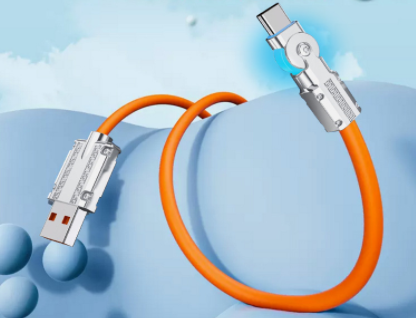 Type-C Super charge rapide 180Rotary Data Cable