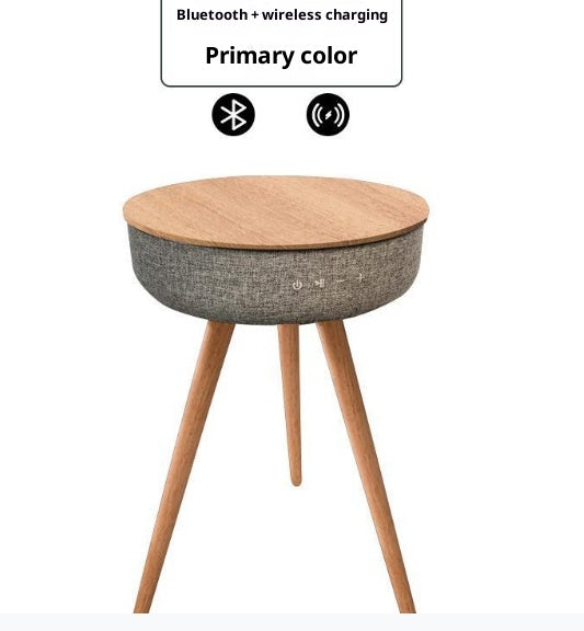 Table de coin côté léger Smart Table Bluetooth rechargeable Haut-parleur intégré Export Fils