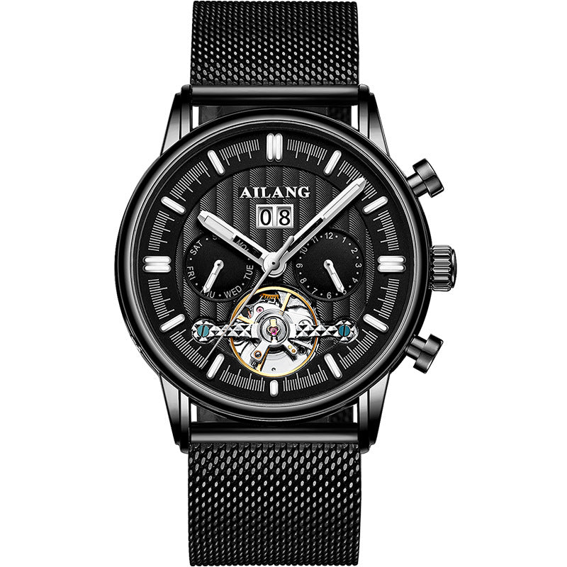 Tourbillon Multi-fonctions Montre mécanique automatique homme