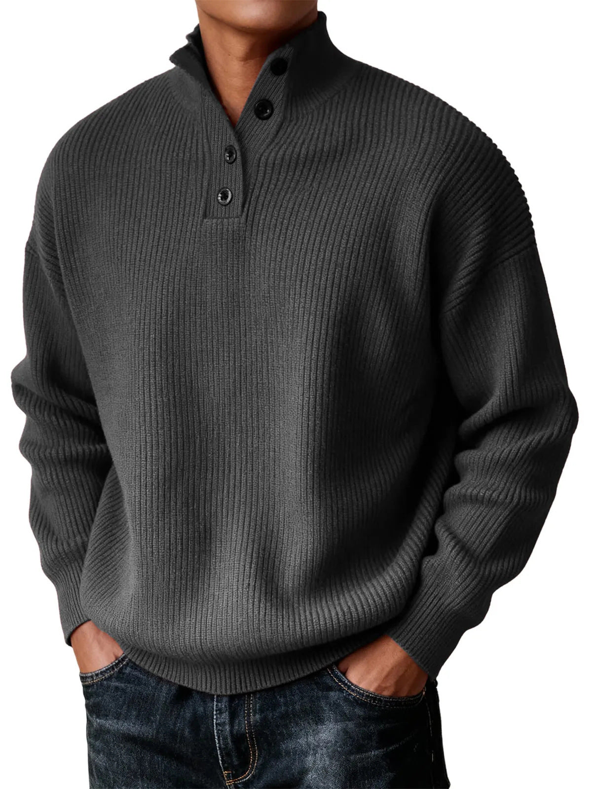 Chandail de maintien en hauteur pour hommes tricoté casual