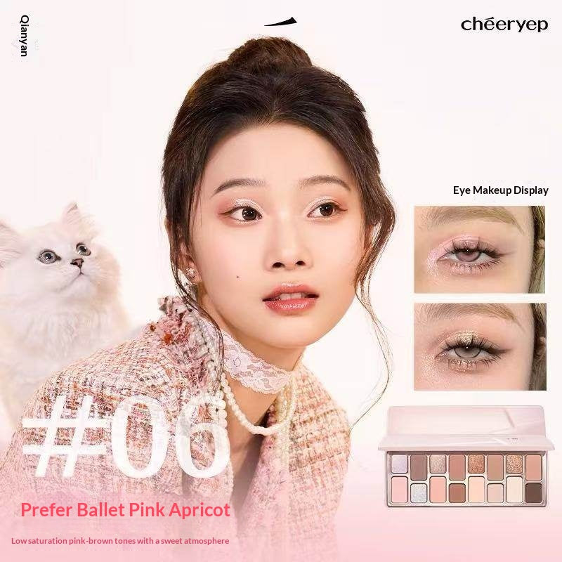 Palette à paupières de 16 couleurs Matte et finitions Shimmer pour Cosplay