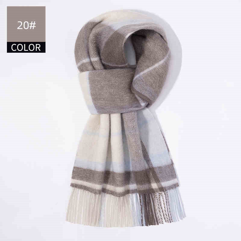 Écharpe de cachemire pour hommes d'hiver