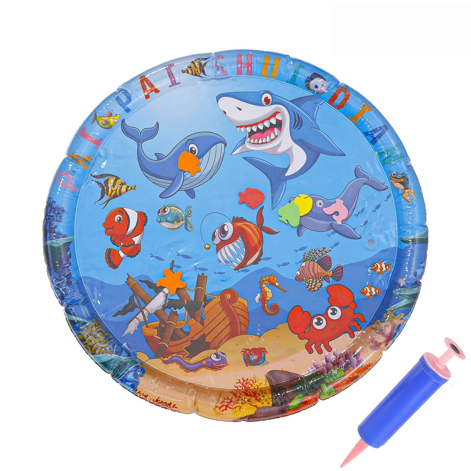 Épaisseur de poisson marin Coussin de jouet de tapis d'eau
