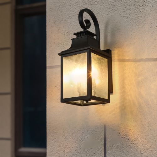 Grande lumière murale en verre d'extérieur prend en charge de nombreux types d'ampoules -2 paquets Plateformes non disponibles