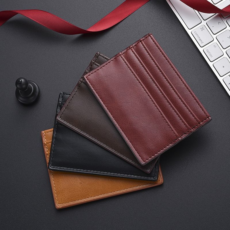 Porte-cartes en cuir ultra mince