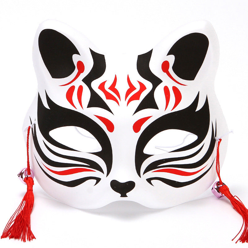 Style japonais populaire demi-chat visage et vent chimes habiller Fox Masque Cosplay enfants