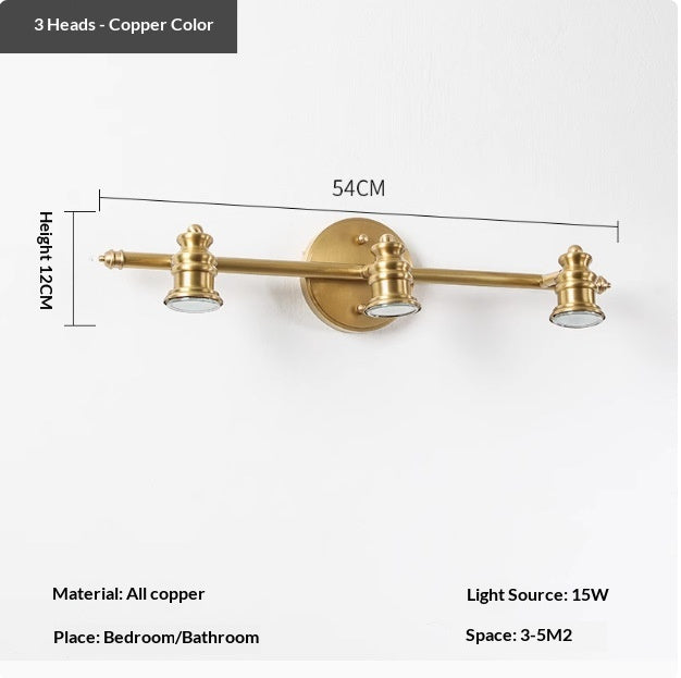 All-cupper American-style Vintage Minimalist Salle de bain lumière