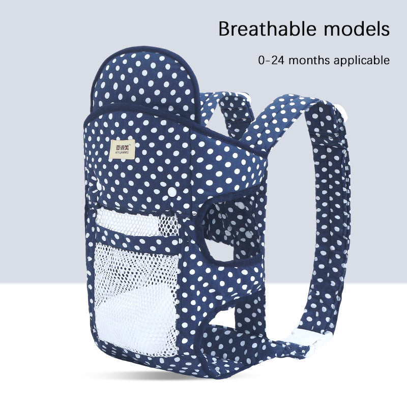 Porte-bébé multifonctions avec avant respirant et dos en été