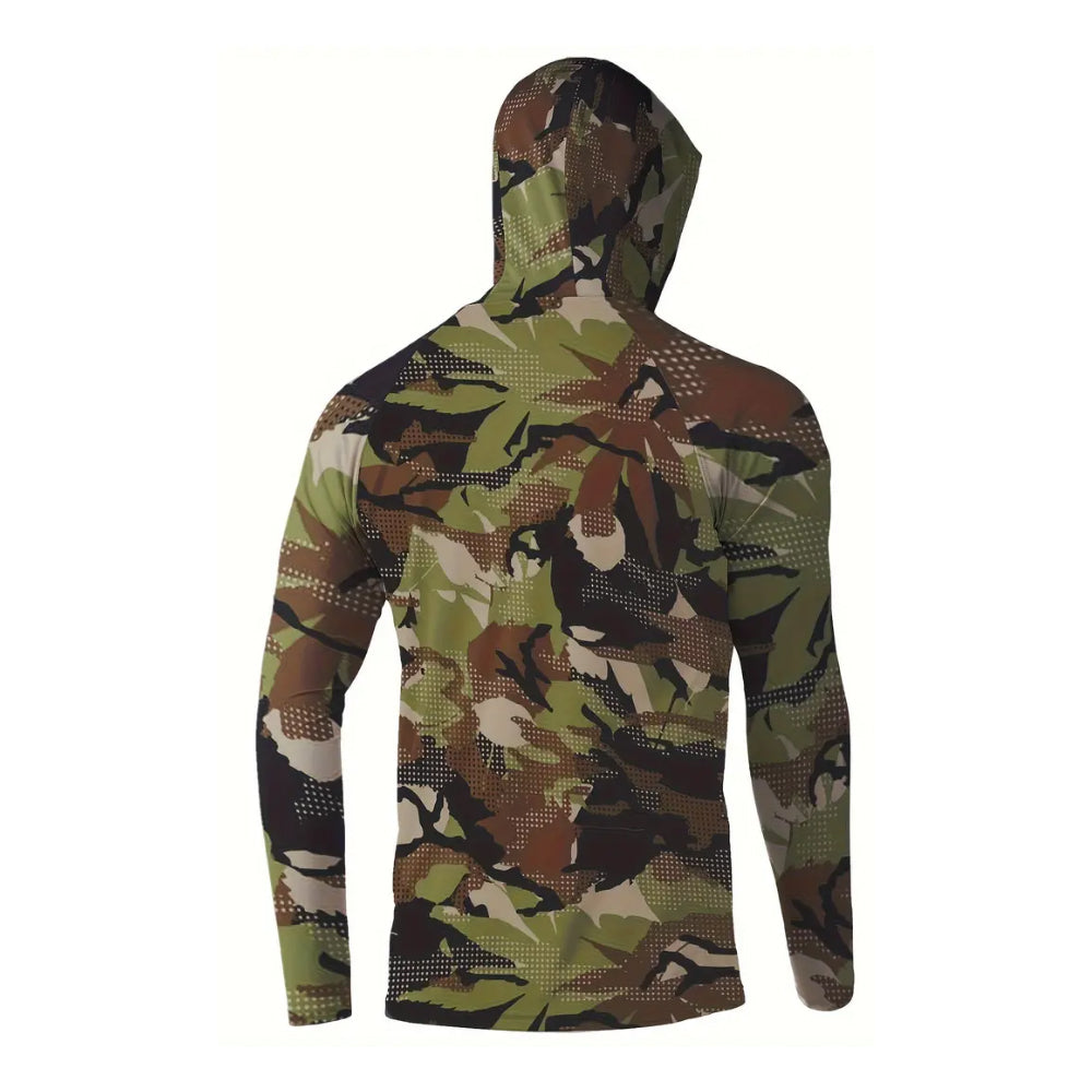 Pêche Hoodie voile chemise Surf couverture visage cou été hommes longue manches chasse Jersey