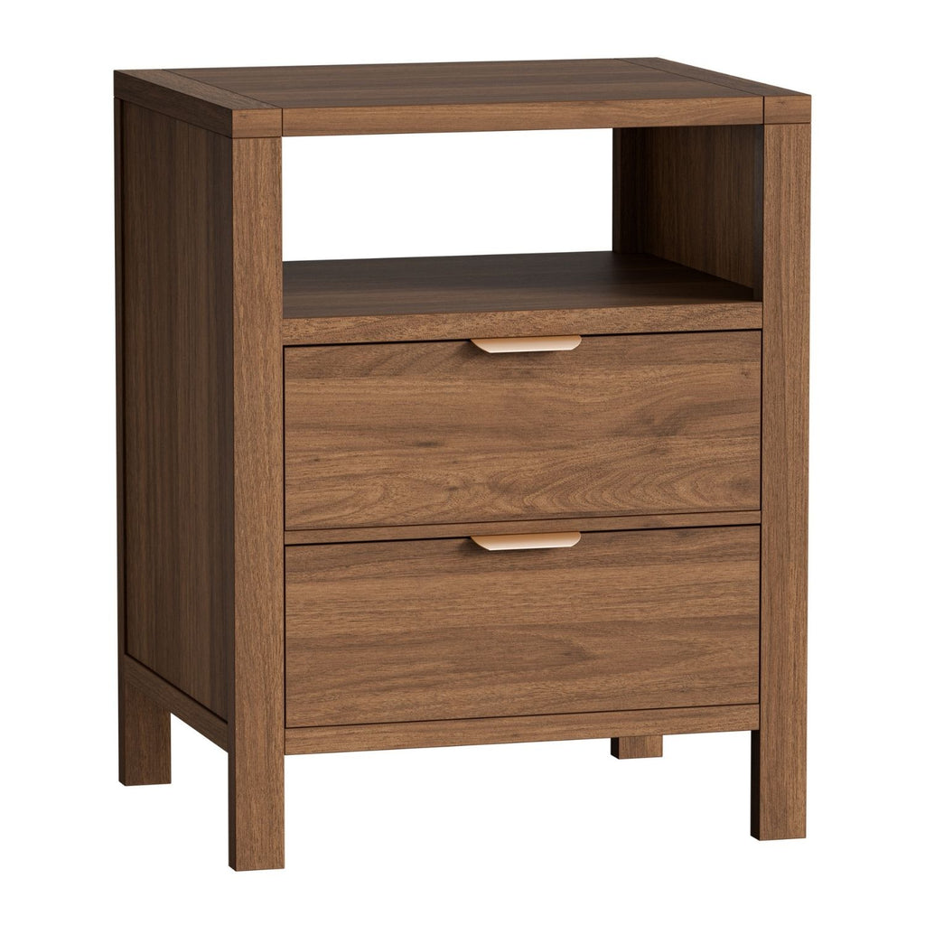 Table de chevet avec 2 tiroirs et plateau