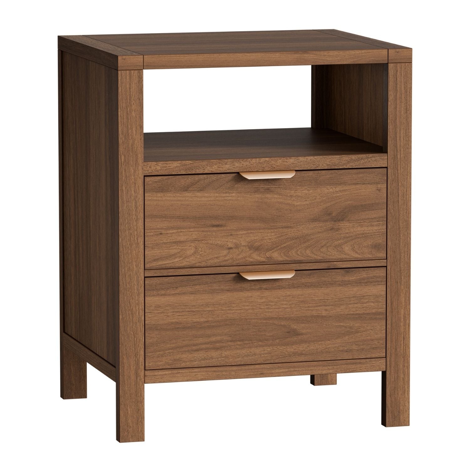 Table de chevet avec 2 tiroirs et plateau