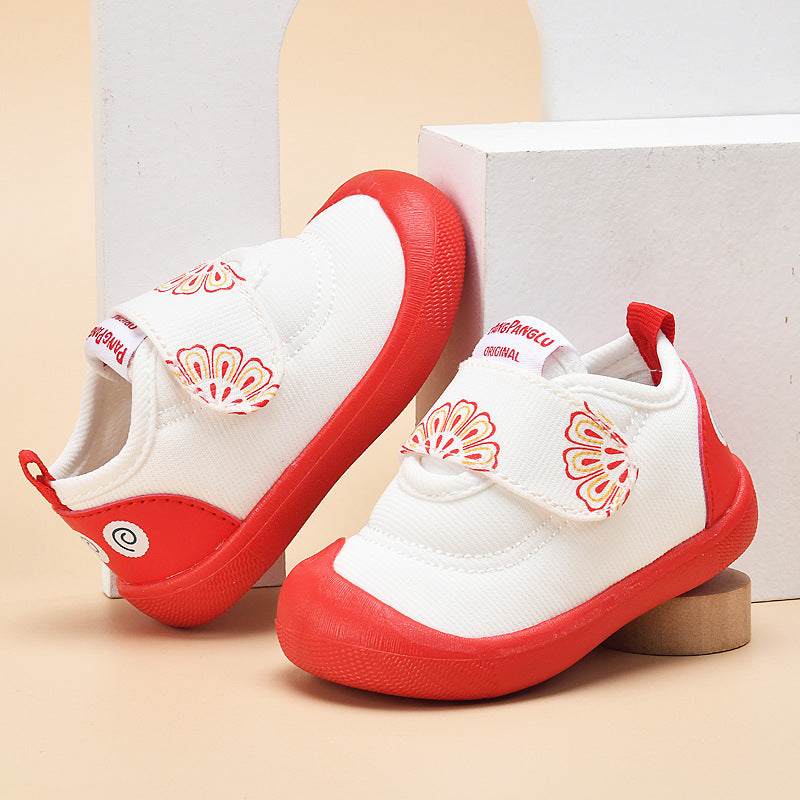 Soft-soled Non-slip Respirant Ne Drop Bébé Chaussures de fille