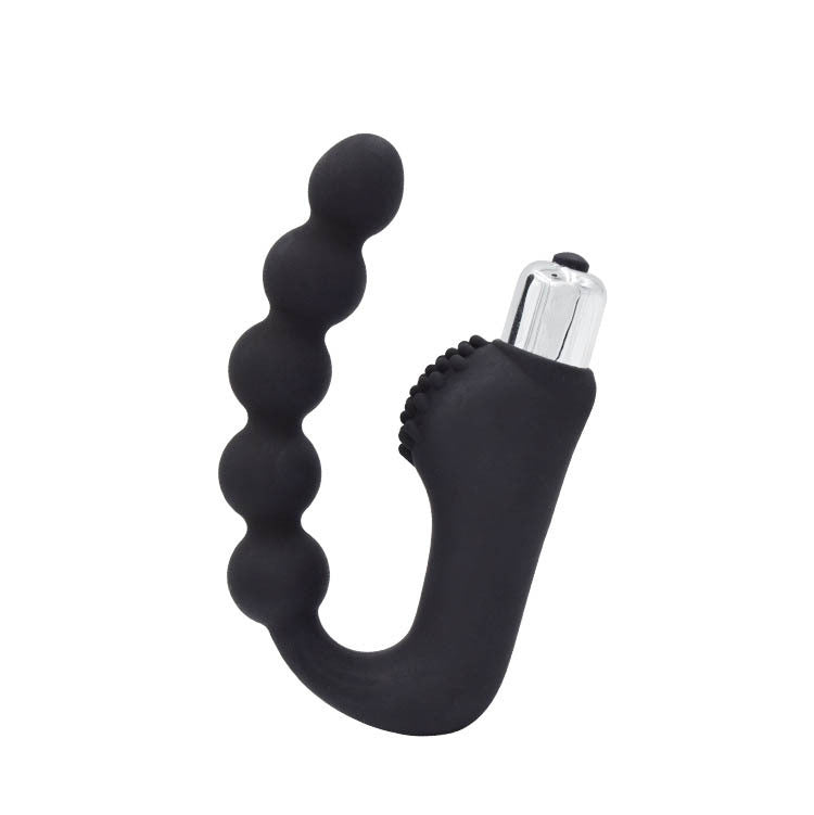 Massager prostate silicone avec fonction vibration - Design ergonomique flexible