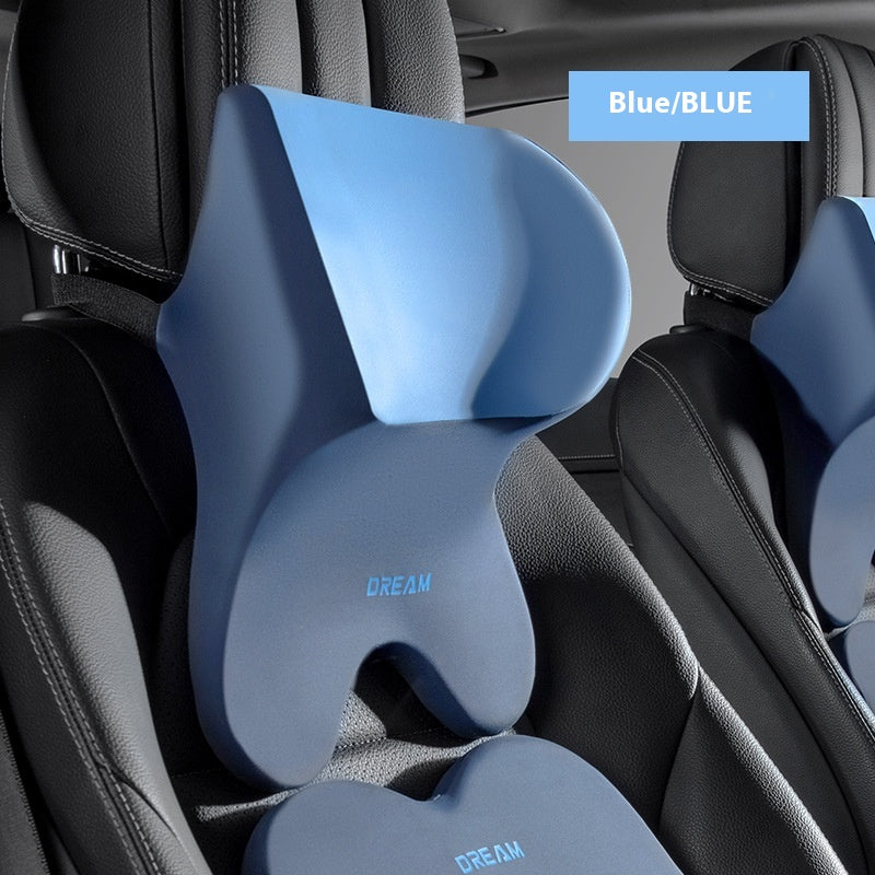 Coussin d'appuie-tête de voiture à mémoire en mousse de cou