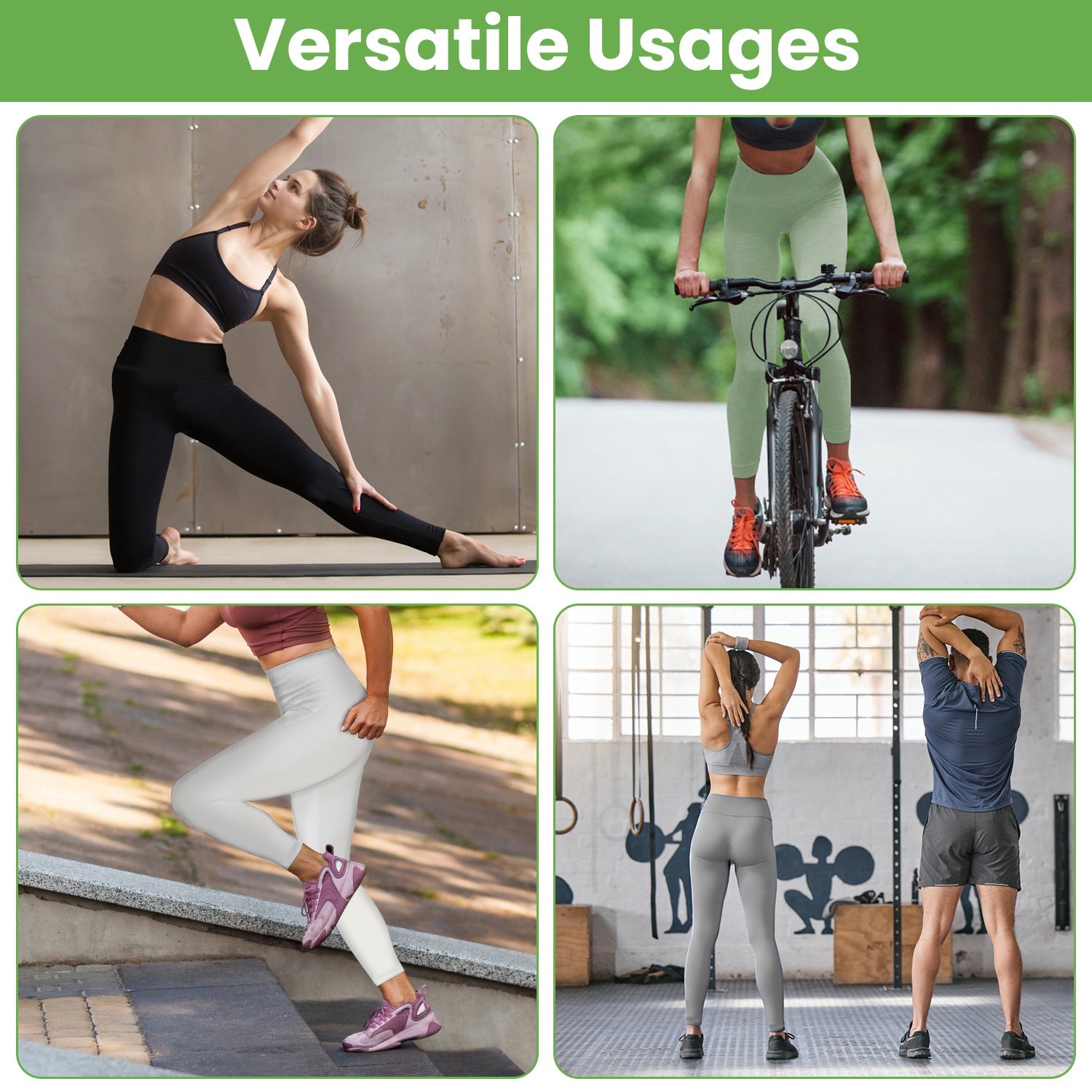 4 Tailles-5 Couleurs Option -- 1Pc Femmes haute taille Leggings d'entraînement Tummy Control Compressi