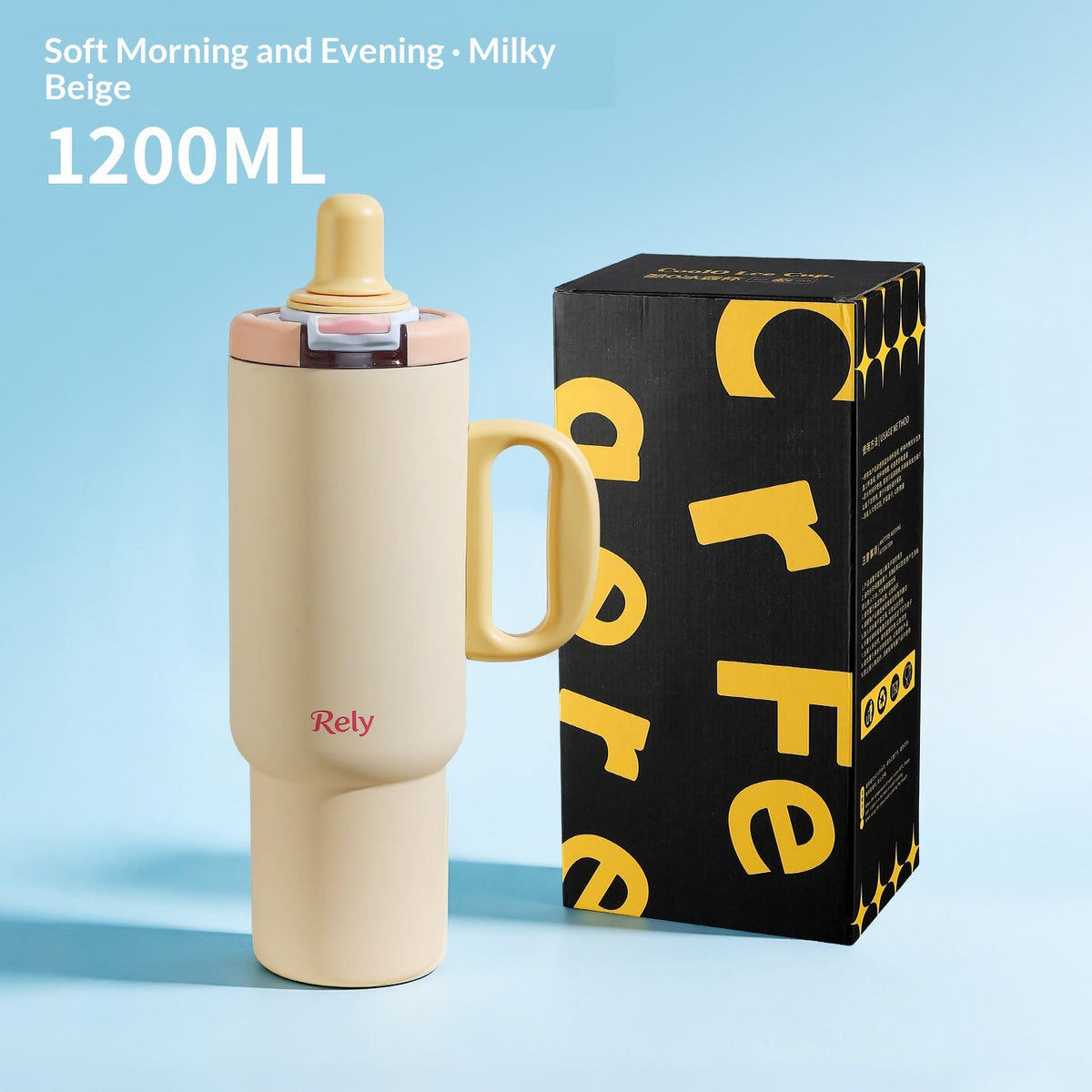 Mug élégant en acier inoxydable de grande capacité
