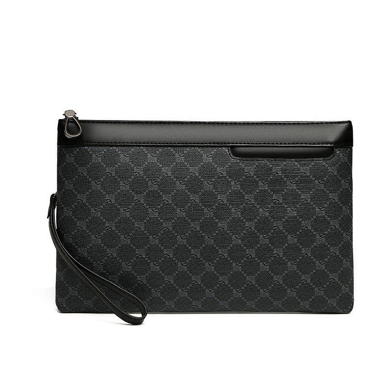 Sac en cuir retro de mode noir pour hommes