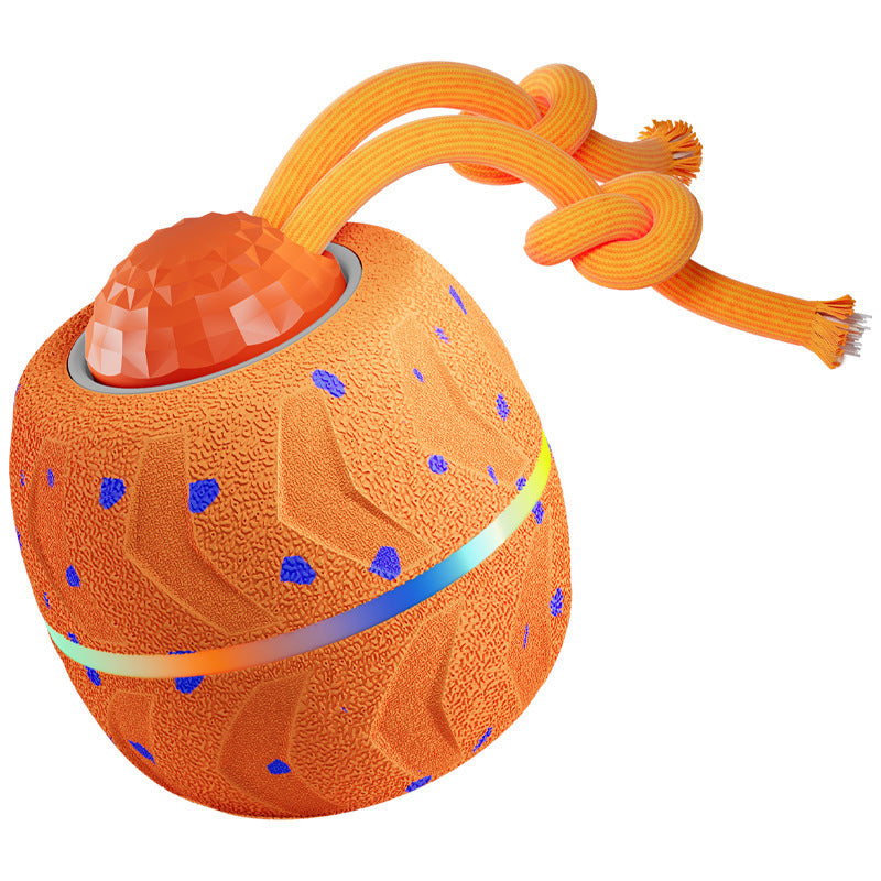 Pet Electric Smart Rolling Ball Spinning Sound Game Teether Toy