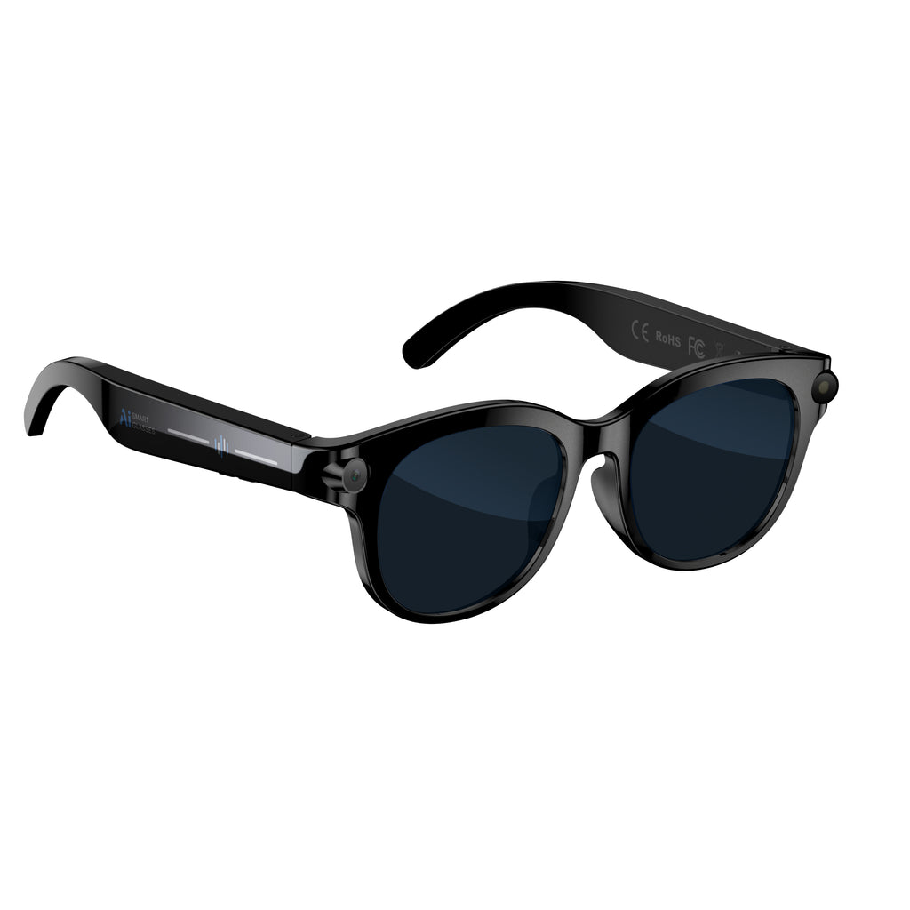 Lunettes intelligentes 2MP AI avec caméra Lunettes de soleil Bluetooth pour la traduction d'appel de musique M89