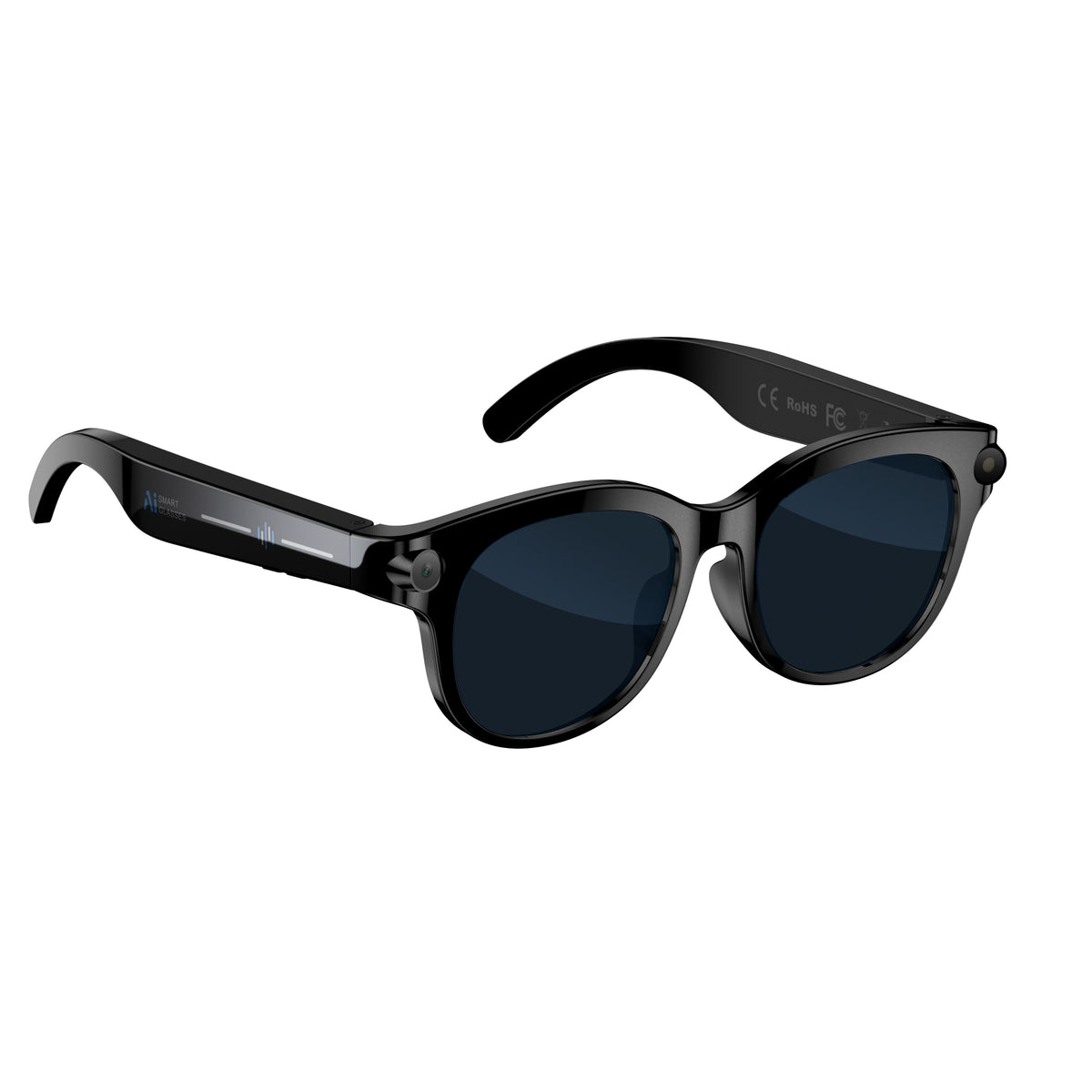 Lunettes intelligentes 2MP AI avec caméra Lunettes de soleil Bluetooth pour la traduction d'appel de musique M89