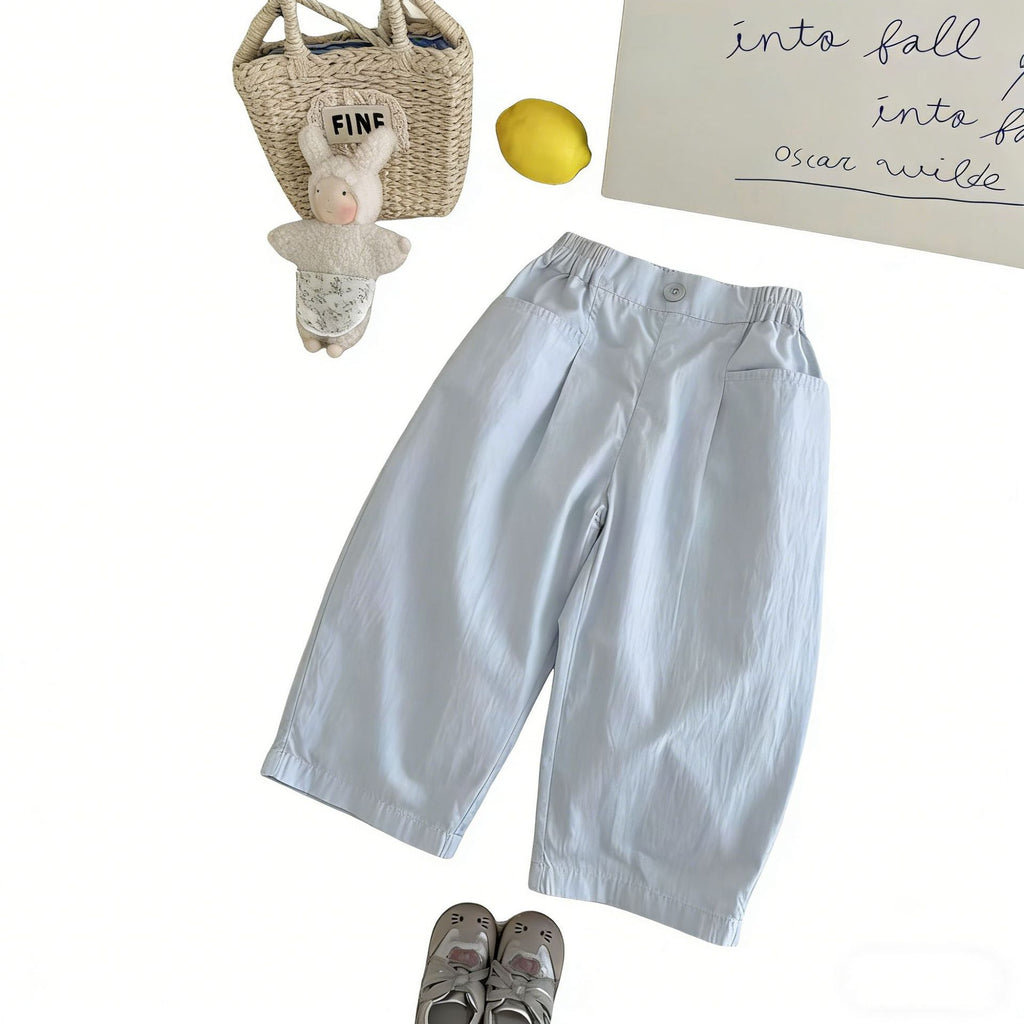 Minimalisme de couleur solide Pantoufles décontractées pour enfants