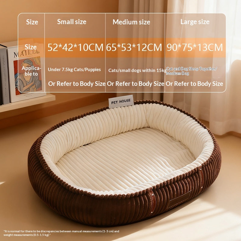 Meilleures ventes Hiver Double-Layer Lit chaud Cat