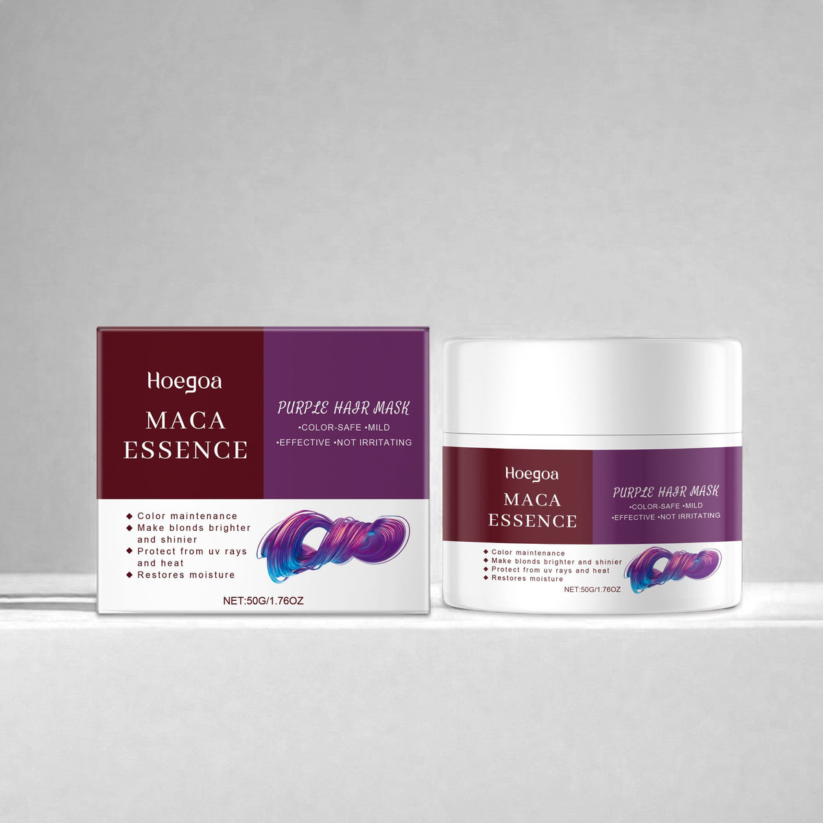 Masque de conditionnement capillaire pourpre HOEGOA