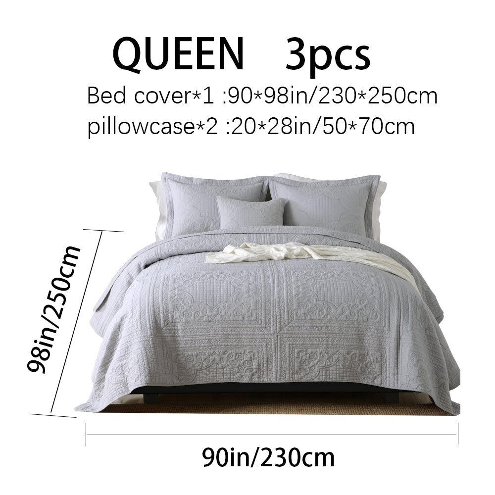 3D Couvercle reversible en coton pointillé rembourré Texturé Weave Ultra-Soft Bre