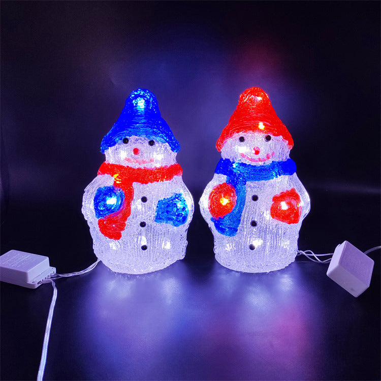 Décoration de fenêtre en acrylique époxy Snowman Diy