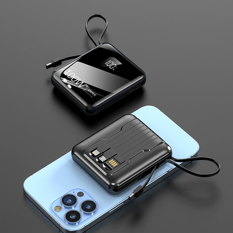 Mini-portable avec câble 20000 MA Power Bank PD225W Alimentation mobile