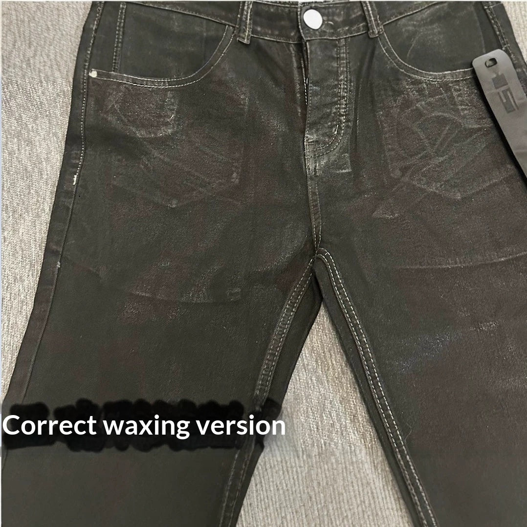 Pantalons de denim avec cordons de serrage pour hommes et femmes