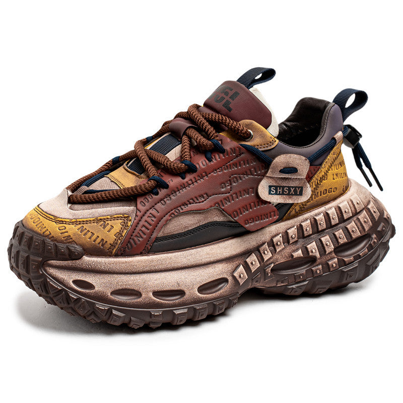 Chaussures casuales de plus en plus épaisses pour hommes