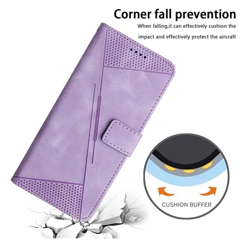 REALME 11 Line Stripe Phone Case A58 Porte-cartes Manche de protection du corps croisé
