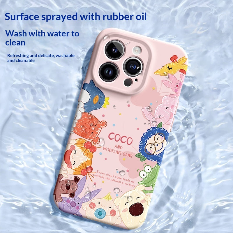 Compatible with the 5 Liquid Silicone 14 Plus Phone Case