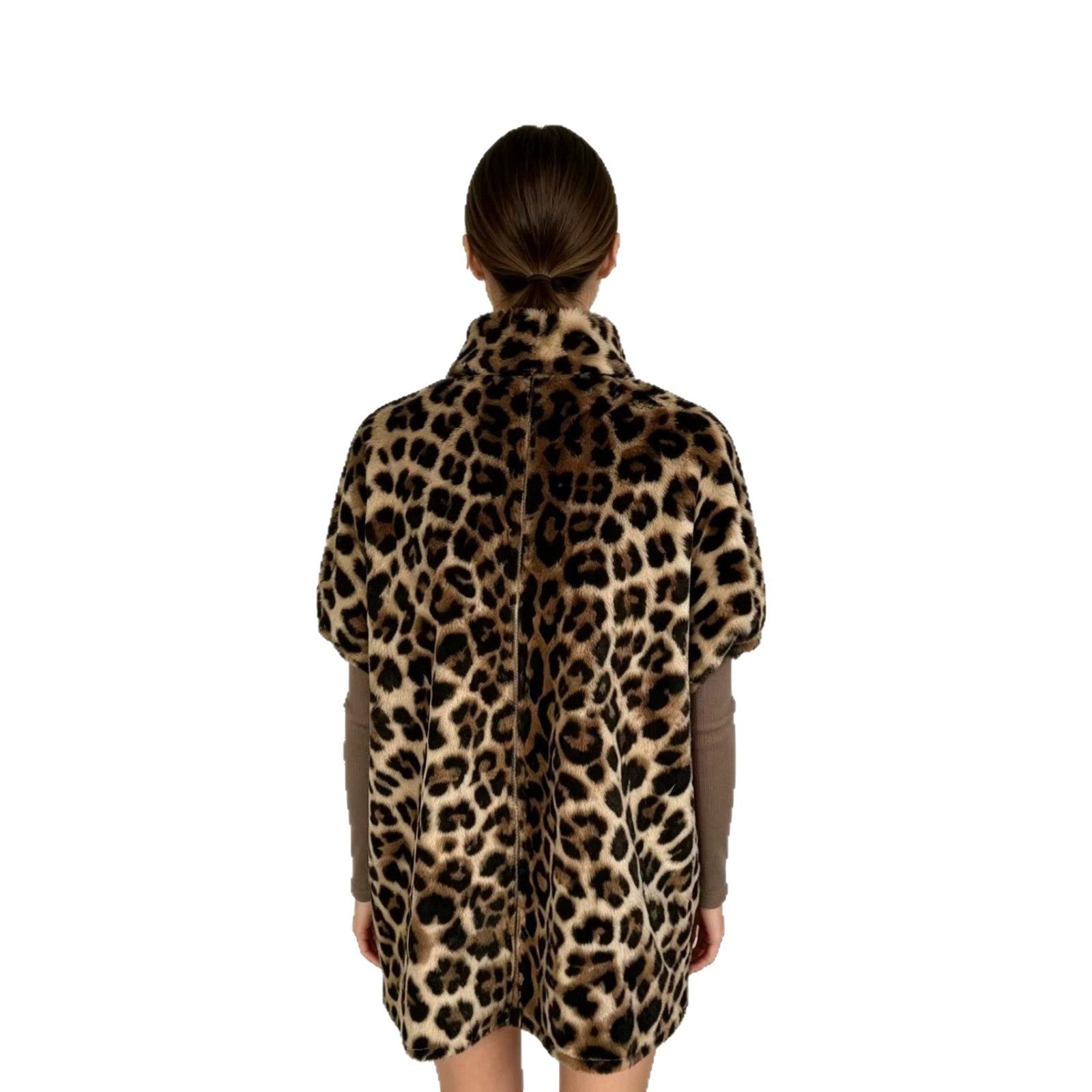 Manteau pour femmes en peluche mi-longueur
