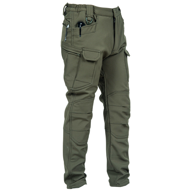 Vente directe en usine Ix7 Pantalon tactique doublé de polaires Veste extérieure d'hiver pour hommes épaissée