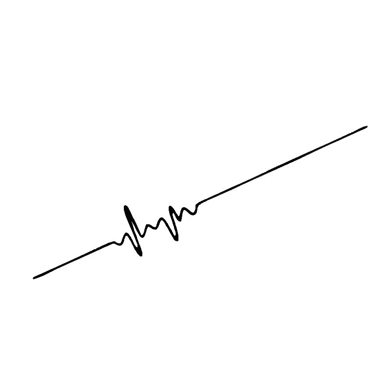 Stickers Auto ECG Creative Heartbeat Motorcycle Bumper décoratif