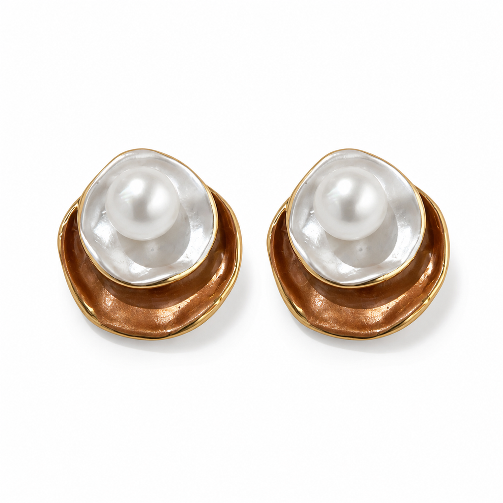 Boucles d'oreilles en perles naturelles