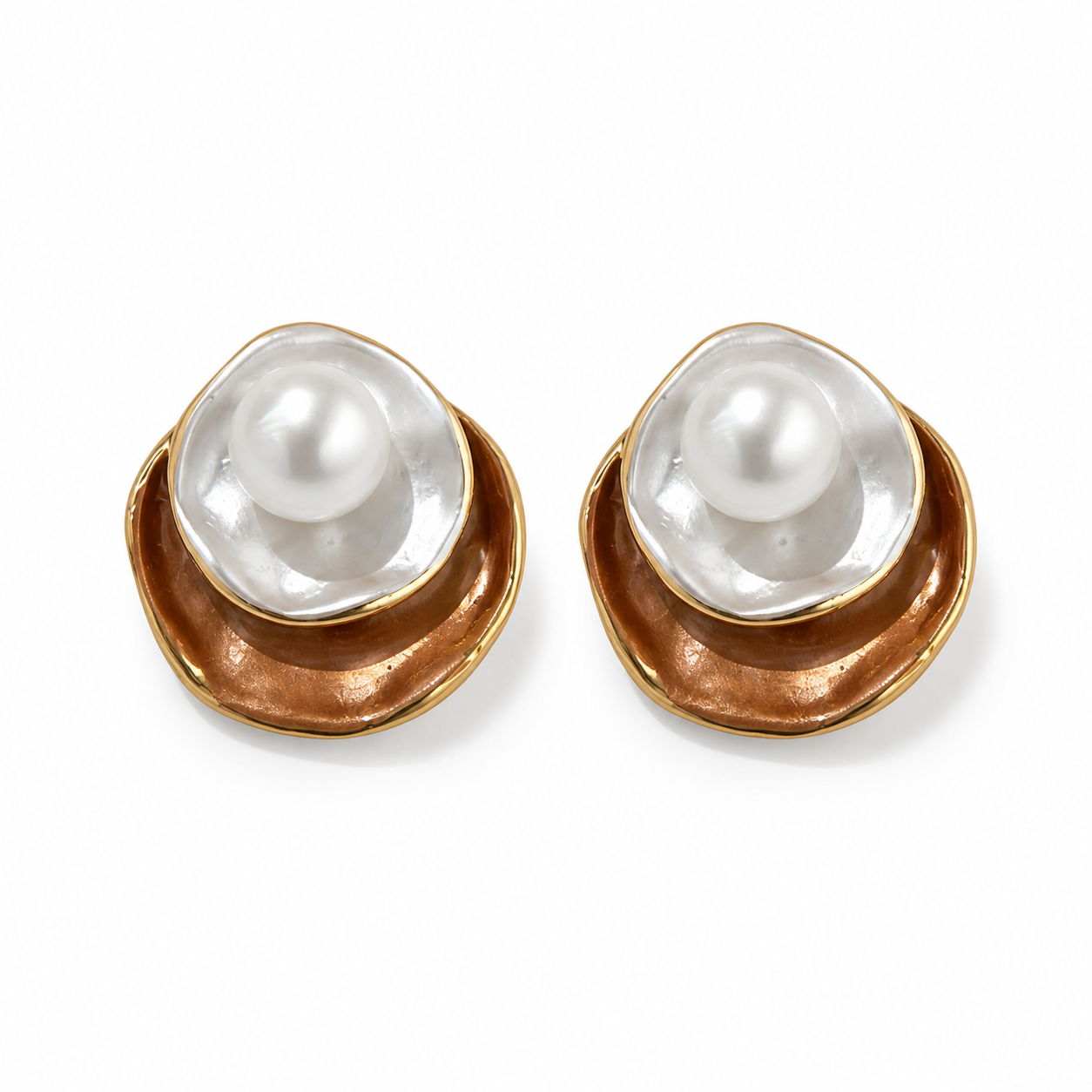 Boucles d'oreilles en perles naturelles