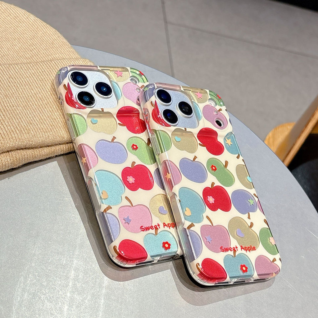 Étui de téléphone à fleurs couleur électroplaqué