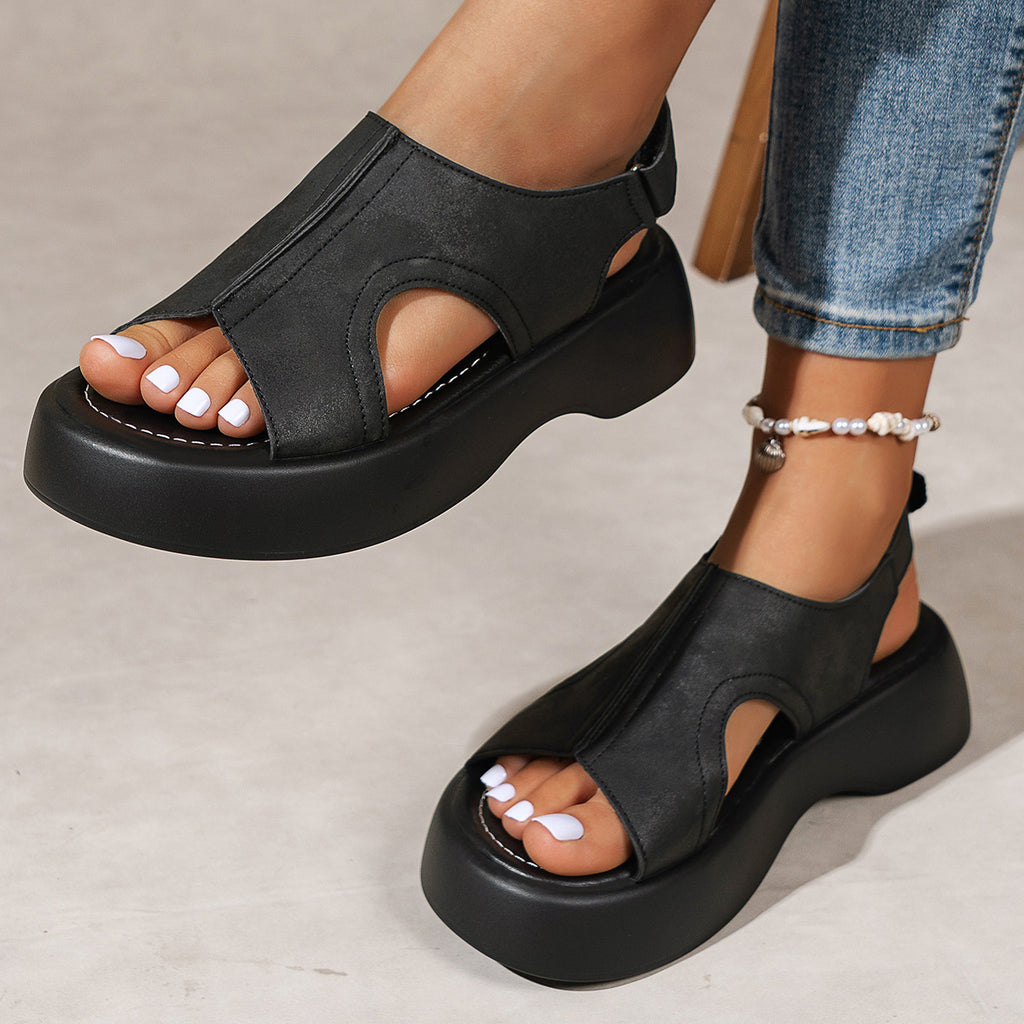 SpringSummer Retro Beach Velcro Sandales